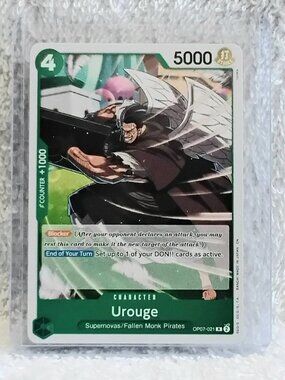 5/$20 Mint Rare One Piece Urouge Character Card OP07-021 by Bandai!!